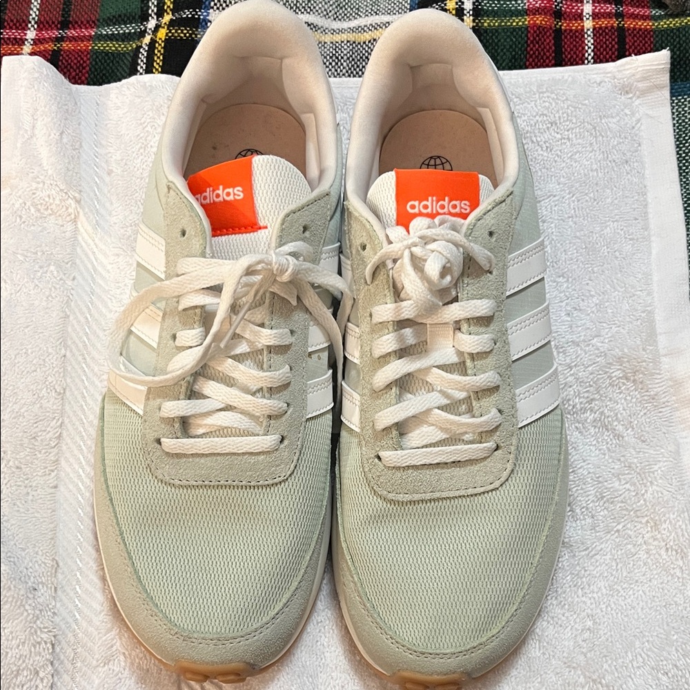 Adidas Women's Mint and White Athletic Shoes